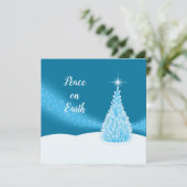 Vrede op de Aarde met Kerstmis Kaart (Staand voorkant)