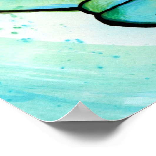 Vrede op de Dag van de Vrede Kunst vreedzaam Poster (Hoek)