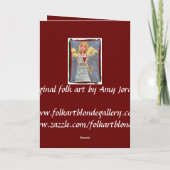 Vrede op de Engel van de Aarde - Kerstkaart Feestdagen Kaart (Achterkant)