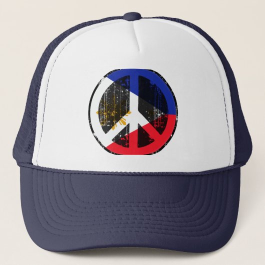 Vrede op de Filipijnen Trucker Pet (Voorkant)