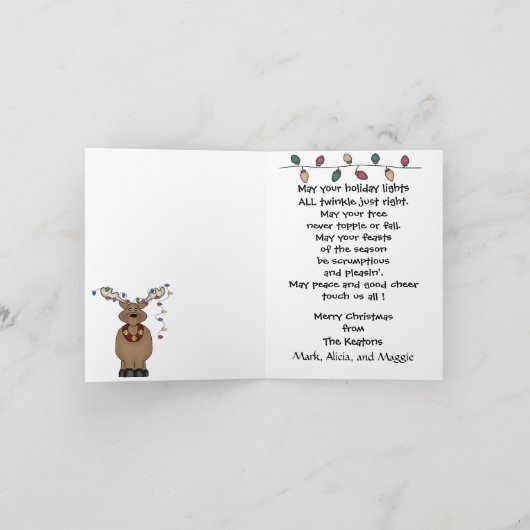 VREDE op de Kerstkaart van de Aarde door SRF Feestdagen Kaart (Binnen)