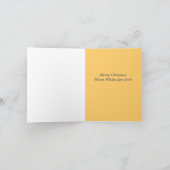 Vrede op de Kerstkaart van de Aarde Feestdagen Kaart (Binnen)