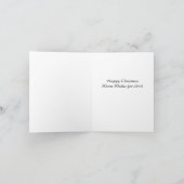 Vrede op de Kerstkaart van de Aarde Feestdagen Kaart (Binnen)