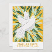 Vrede op de Kerstkaart van de Duif van de Aarde (Voorkant)