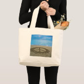 vrede op de oceaan grote tote bag (Voorkant (product))