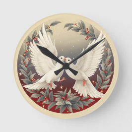 Vrede op de vlucht: Holly Dove Kerstmis Ronde Klok