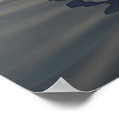 Vrede op een Beach Digital Art-Poster Poster (Hoek)