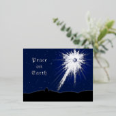 Vrede op het Briefkaart met Kerstmis op aarde met  (Staand Voorkant)