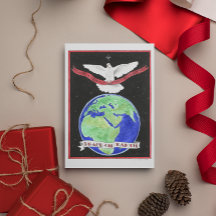 Vrede op het Inspirerend Briefkaart