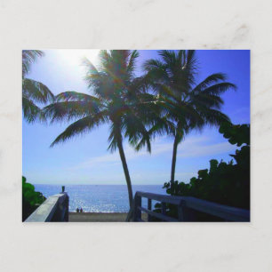 Vrede op het strand briefkaart