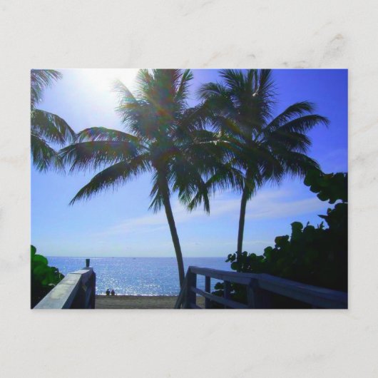 Vrede op het strand briefkaart (Voorkant)