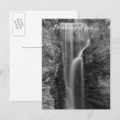 Vrede op Indische Cliff Grayscale Briefkaart (Voorkant / Achterkant)