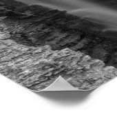 Vrede op Indische Cliff Grayscale Poster (Hoek)