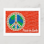 Vrede op Kerstmis van de Aarde Feestdagenkaart (Voorkant)