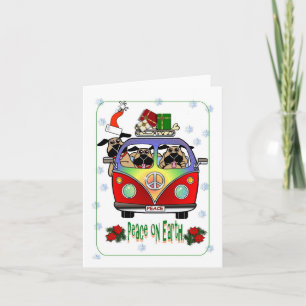 Vrede op Pug van de Aarde Kerstkaart Feestdagen Kaart