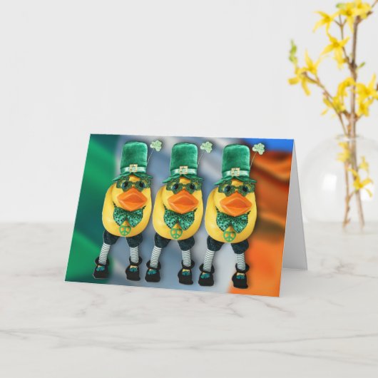 Vrede op St. Patrick Kaart (Gele Bloem)