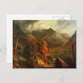 Vrede op zonsondergang door Thomas Cole Briefkaart (Voorkant / Achterkant)