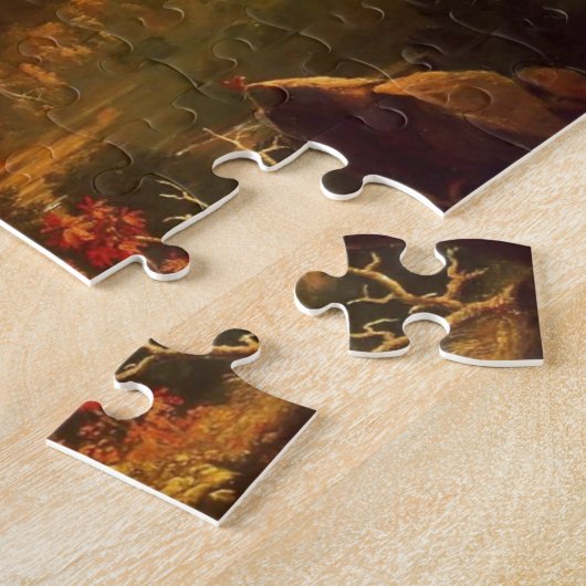 Vrede op zonsondergang door Thomas Cole Legpuzzel (Zijkant)