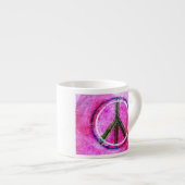 ...vrede...originele kunst van healingcolours... espresso kop (Voorkant rechts)