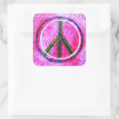 ...vrede...originele kunst van healingcolours... vierkante sticker (Tas)