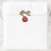 Vrede Ornament met groen Sticker (Tas)