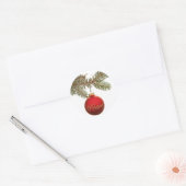 Vrede Ornament met groen Sticker (Envelop)
