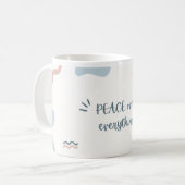 VREDE OVER ALLES ! Mok (Voorkant links)