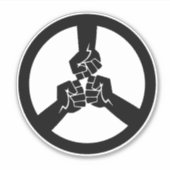 Vrede over oorlogse Sticker (Voorkant)