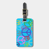 Vrede overal bagagelabel (Voorkant verticaal)