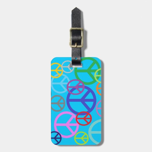 Vrede overal bagagelabel (Voorkant verticaal)