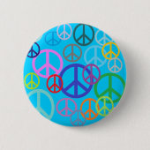 Vrede overal ronde button 5,7 cm (Voorkant)