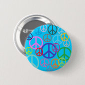 Vrede overal ronde button 5,7 cm (Voorkant /achterkant)