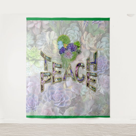 Vrede overal ter wereld wandkleed (Voorkant)