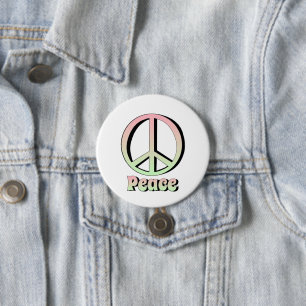 Vrede (Pastel) Ronde Button 7,6 Cm