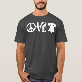 Vrede Philadelphia Liefde Liberty Bell Philly Fan T-shirt