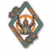 Vrede Punk Retro Urban Street Art Sticker (Voorkant)