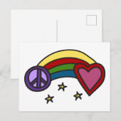 Vrede regenboog briefkaart (Voorkant / Achterkant)