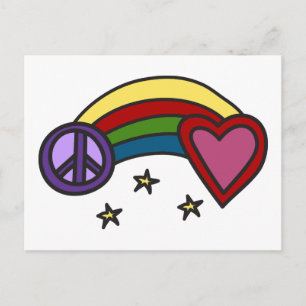 Vrede regenboog briefkaart