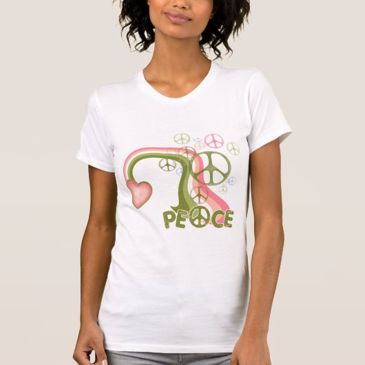 Vrede regenboog t-shirt (Voorkant)