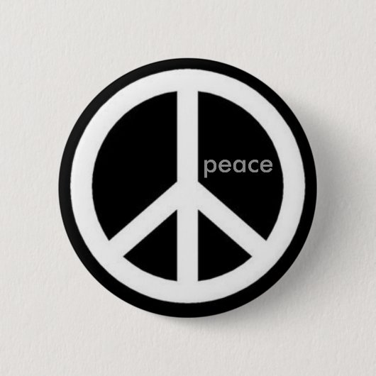 vrede. ronde button 5,7 cm (Voorkant)