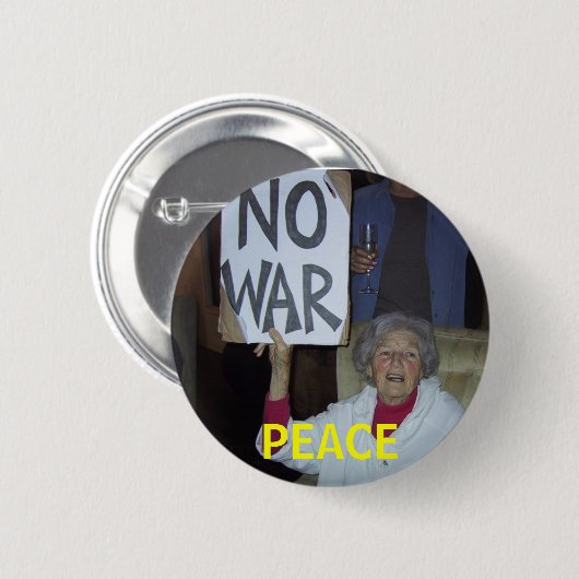 VREDE RONDE BUTTON 5,7 CM (Voorkant /achterkant)