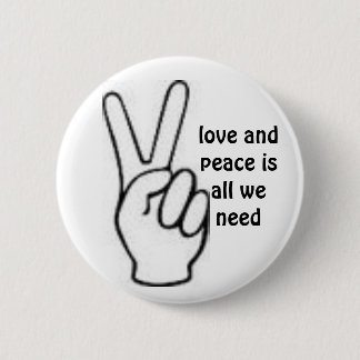 vrede ronde button 5,7 cm