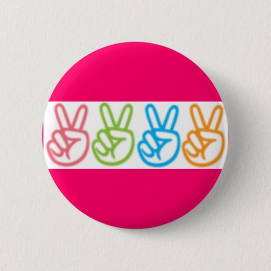 Vrede Ronde Button 5,7 Cm (Voorkant)