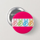 Vrede Ronde Button 5,7 Cm (Voorkant /achterkant)