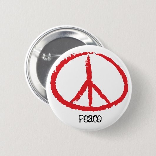 vrede ronde button 5,7 cm (Voorkant /achterkant)