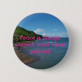 Vrede Ronde Button 5,7 Cm (Voorkant)