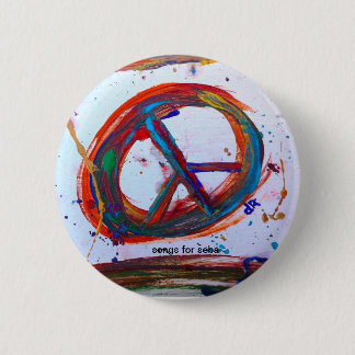 vrede ronde button 5,7 cm