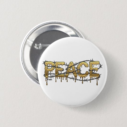Vrede Ronde Button 5,7 Cm (Voorkant /achterkant)