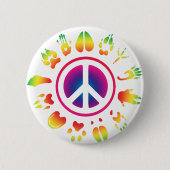 vrede ronde button 5,7 cm (Voorkant)