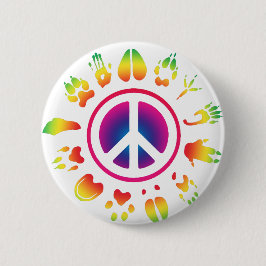 vrede ronde button 5,7 cm